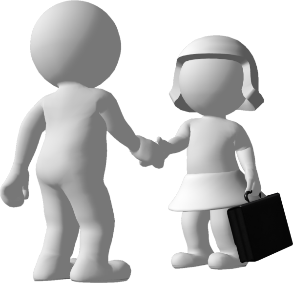 Человечек на белом фоне