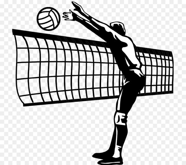 Силуэт волейболиста