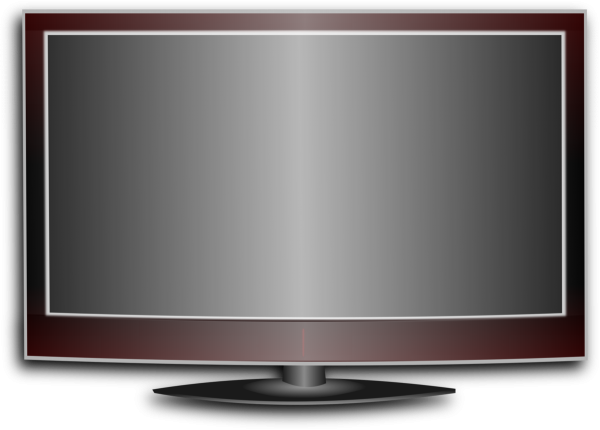 Телевизор на прозрачном фоне
