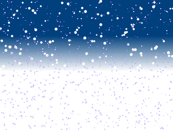 Снежинки падают