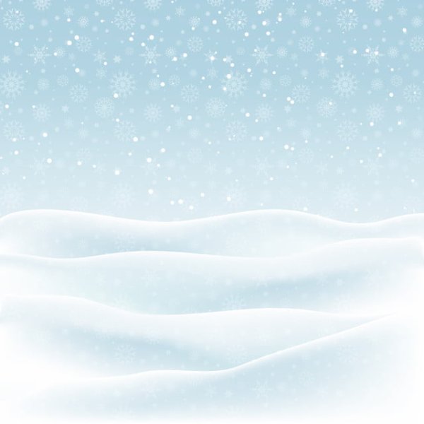 Сугробы мультяшные