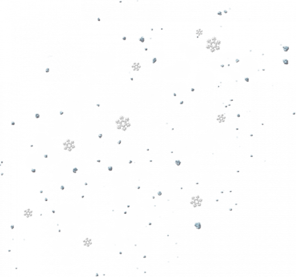 Снегопад на белом фоне