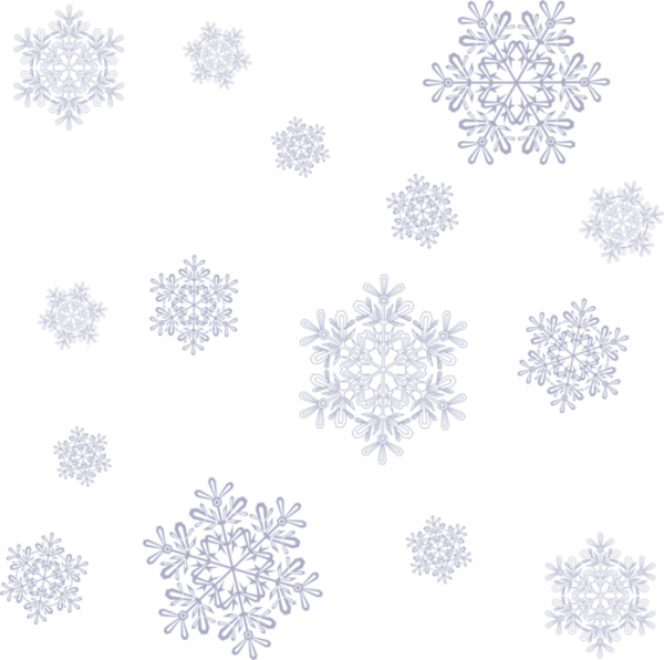 Снежинки прозрачные