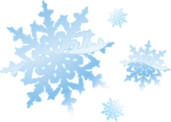 Снежинки на прозрачном фоне