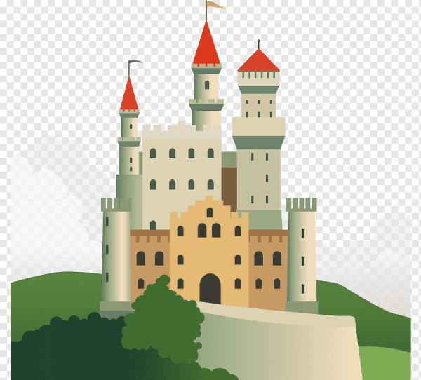 Средневековый замок вектор