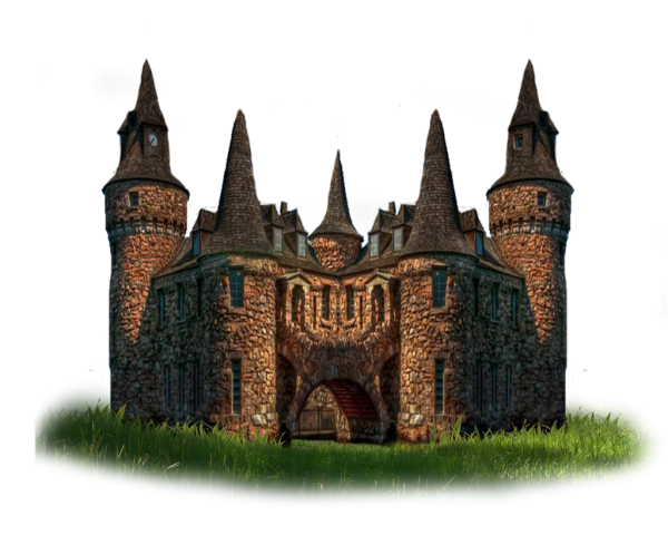 Дворец на белом фоне