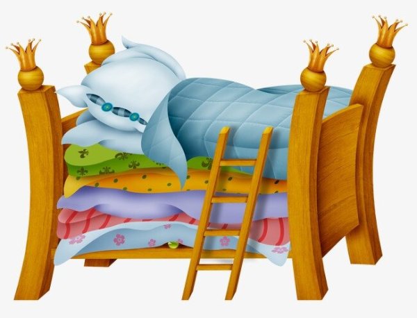 Королевская кровать без фона