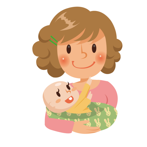 Мать и ребенок мультяшные