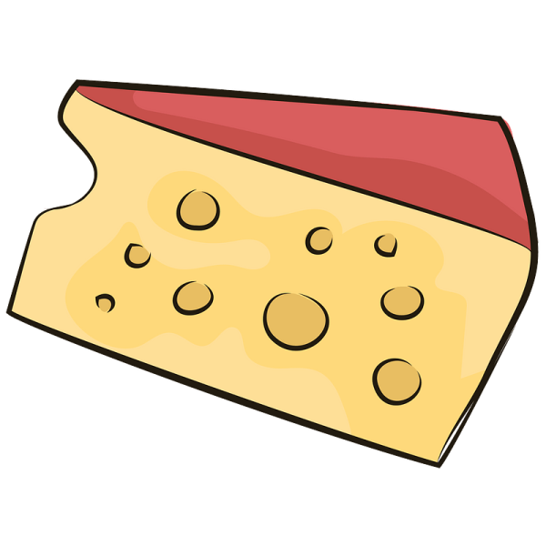 Сыр на белом фоне