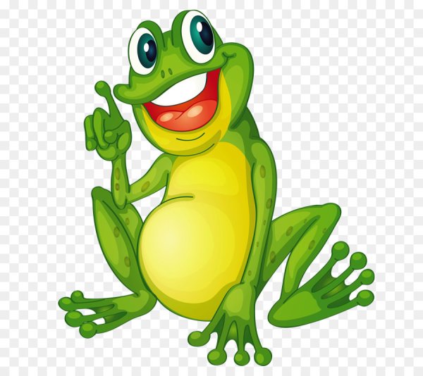 Лягушка мультяшная