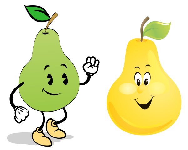 Груша мультяшный