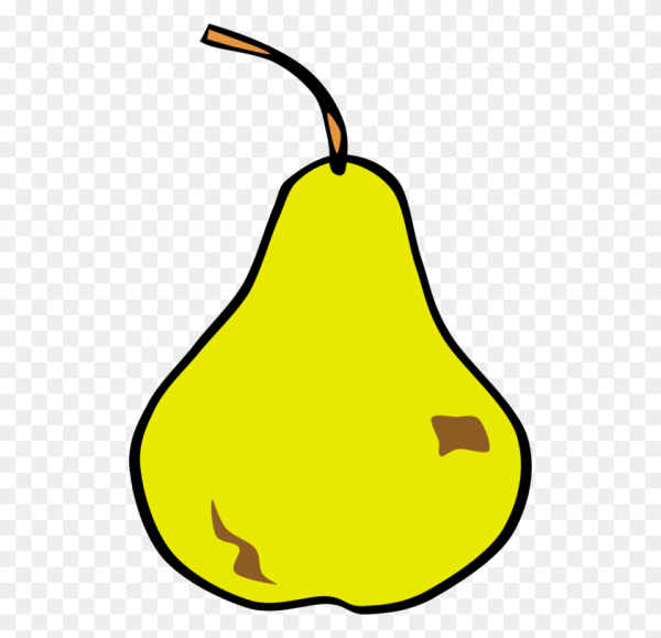 Груша на прозрачной основе