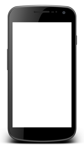 Смартфон на прозрачном фоне