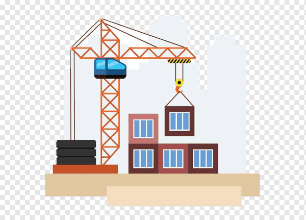 Строящийся дом вектор