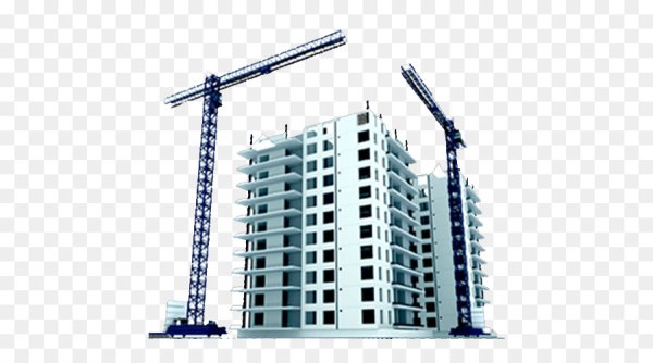 Стройка дома без фона