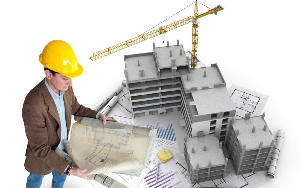 Строительный объект на прозрачном фоне