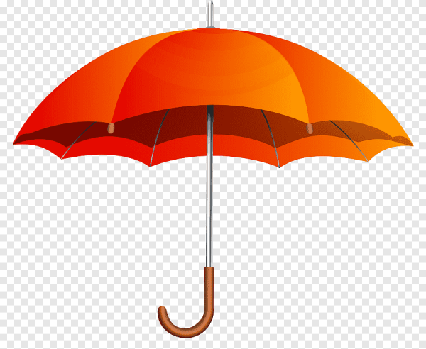 Ребенок с оранжевый зонтиком