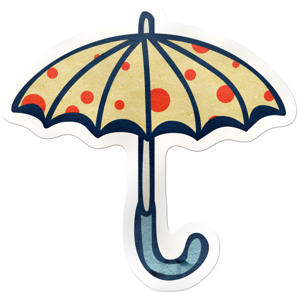 Нарисовать зонт