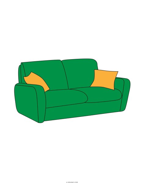 Диван мультяшный