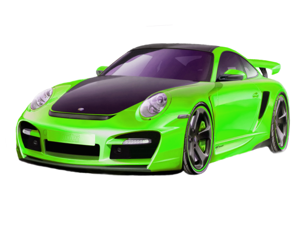 Машина на прозрачном фоне