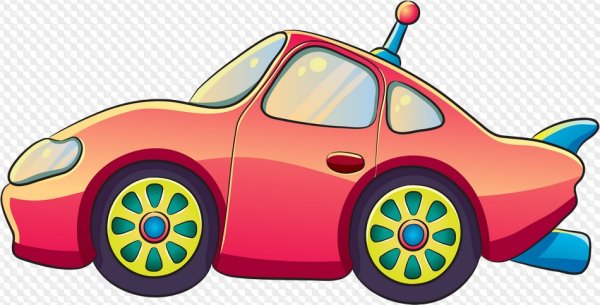 Машинка на белом фоне