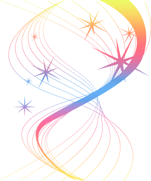 Векторные линии на прозрачном фоне