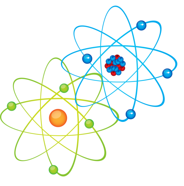 Молекулы на прозрачном фоне