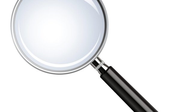 Увеличительное стекло без фона