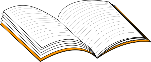 Тетрадь на прозрачном фоне