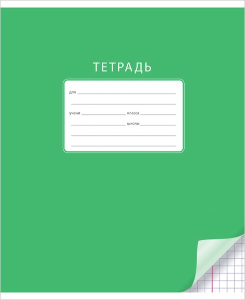 Тетрадь зеленая 12 л БРАУБЕРГ
