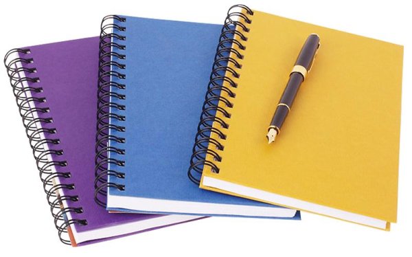 Тетрадка на прозрачном фоне