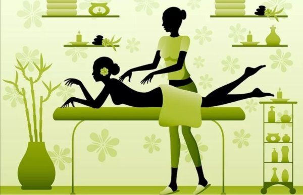 Массаж иллюстрация