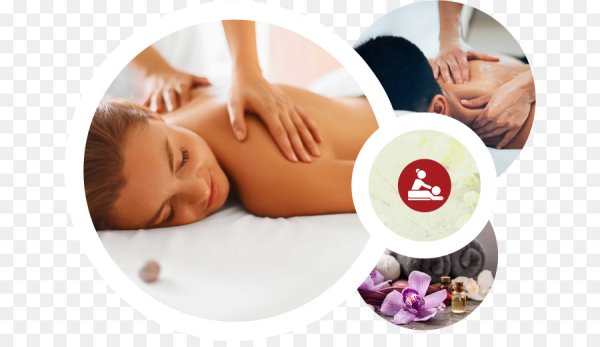 Массаж на прозрачном фоне