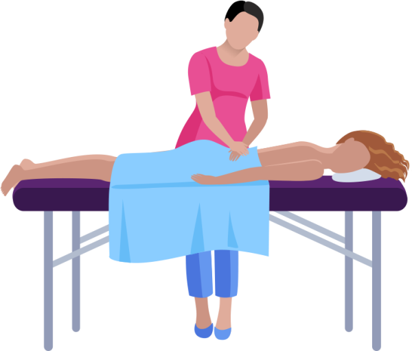Массаж иллюстрация