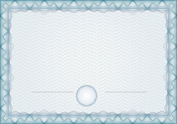 Сертификат векторный