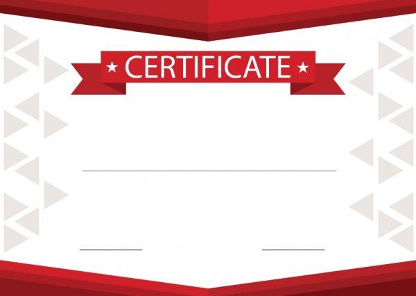 Сертификат макет