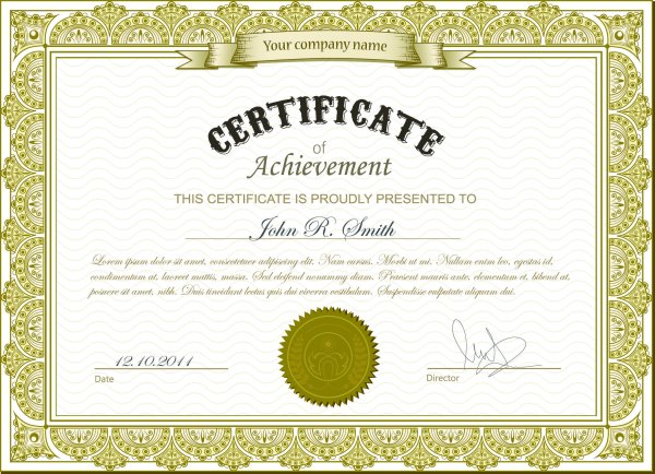 Рамка для подарочного сертификата