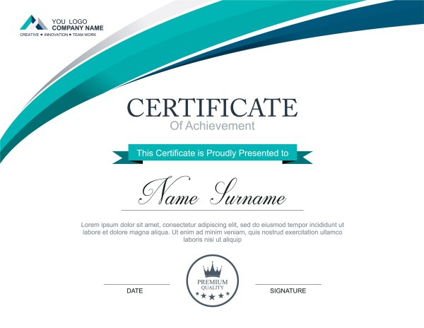 Фон для сертификата