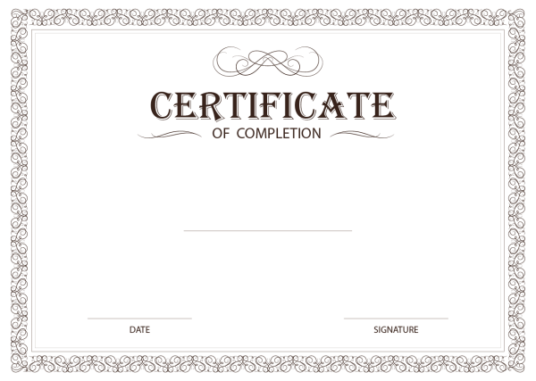 Красивая рамка для сертификата