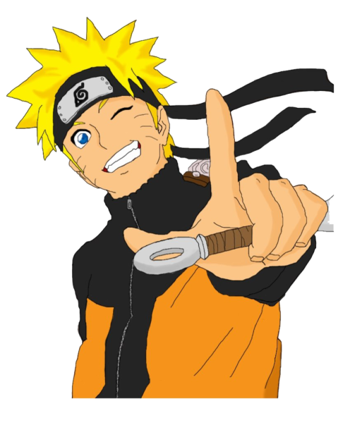 Наруто на прозрачном фоне