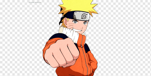Наруто на белом фоне