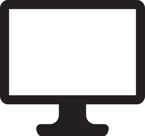 Монитор черно белый