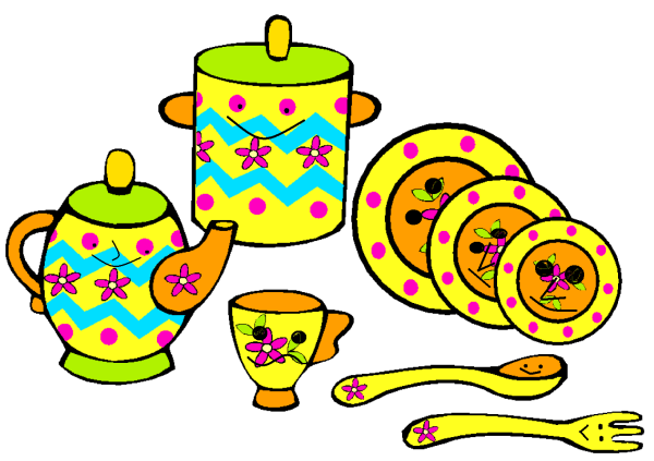 Рисование посуда