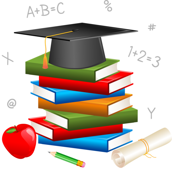 Школьный клипарт на прозрачном фоне