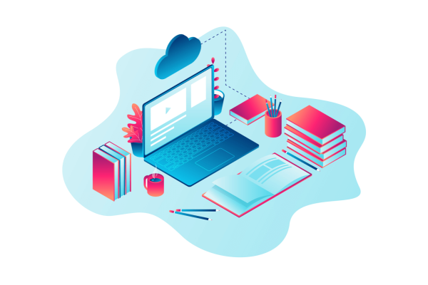 Дистанционное обучение иллюстрации