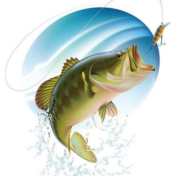 Рыбалка силуэт