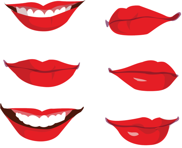 Губы мультяшные