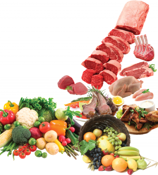 Мясо рыба овощи фрукты