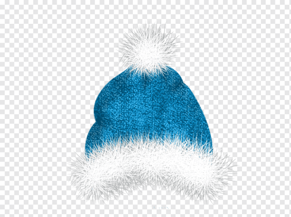 Зимняя шапка с помпоном нарисованная