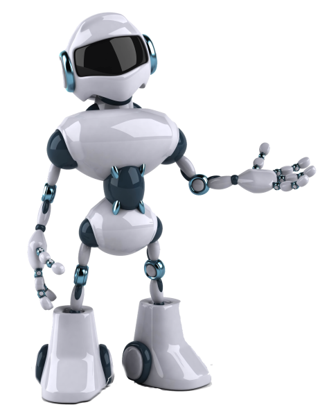 Робот на прозрачном фоне